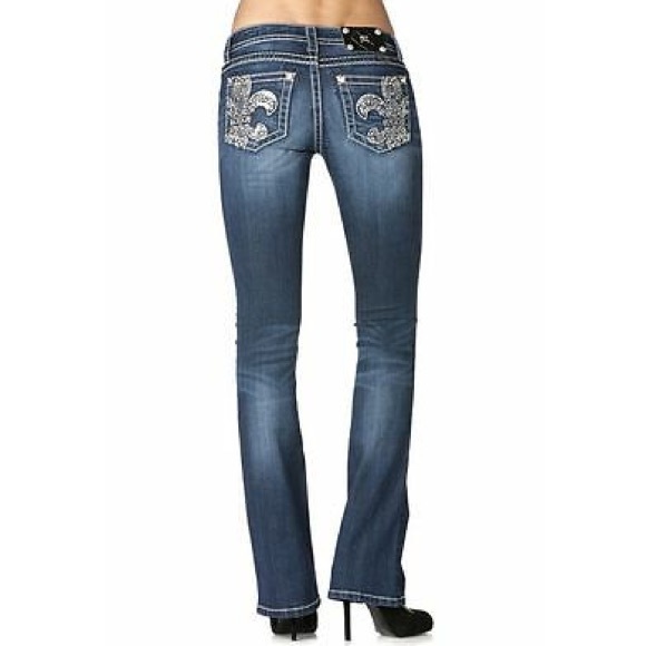 Miss Me Denim - Miss Me Fleur De Lis Bootcut Jean